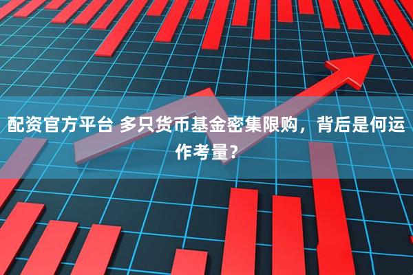 配资官方平台 多只货币基金密集限购，背后是何运作考量？