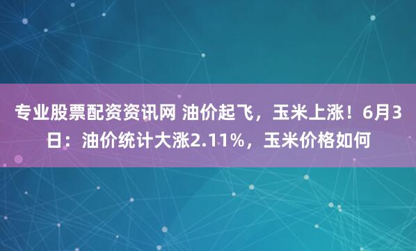 专业股票配资资讯网 油价起飞，玉米上涨！6月3日：油价统计大涨2.11%，玉米价格如何